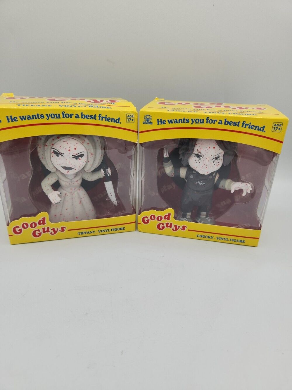 Culturefly 4.5 Inch Vinyl Figures Chucky & Tiffany Black and white figures